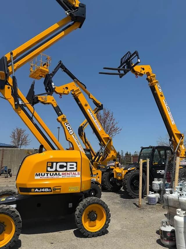 Telehandler with boom lift rental Chicago