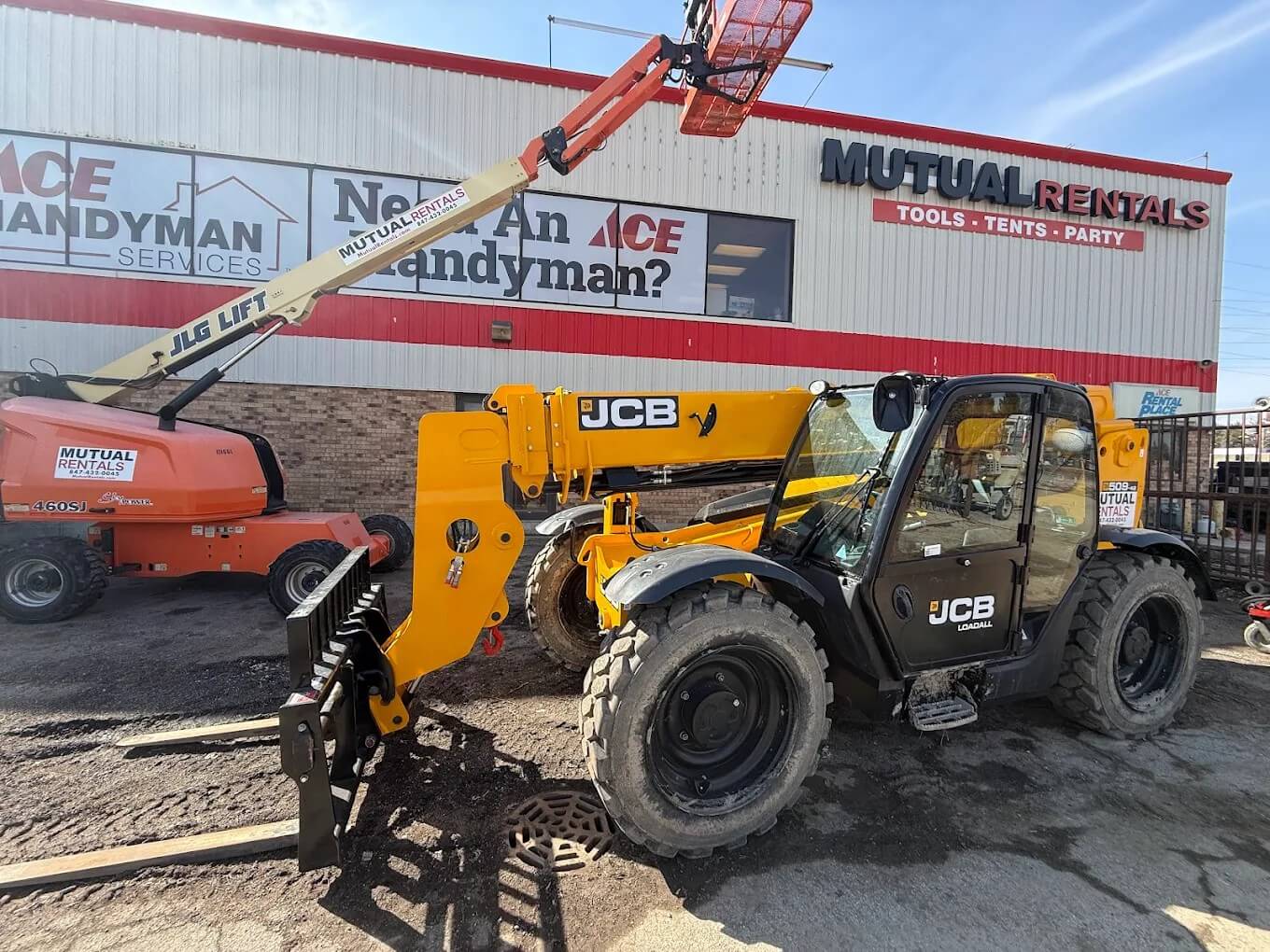 Telehandler rental Chicago reach forklift